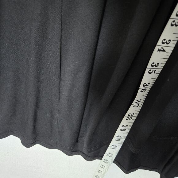 Karen Kane Swing Midi Dress 2X Black Knit Lace Yoke Long Sleeve Whimsigoth Boho - Picture 14 of 15